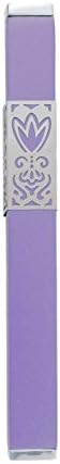 Yair Emanuel Metal Mezuzah Case with Flower Design