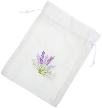 Cabilock Drawstring Lavender Sachet Bag Empty Muslin for Fragrance Aromatherapy and Wedding Favors