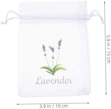 Happyyami Lavender Scented 20pcs Drawstring Sachets Bags for Fragrance Storage