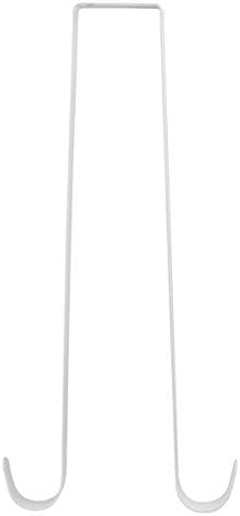 15 Inch Double Side Wreath Hanger - Over The Door Metal Hook for Christmas Wreath - Holds 2 Wreaths