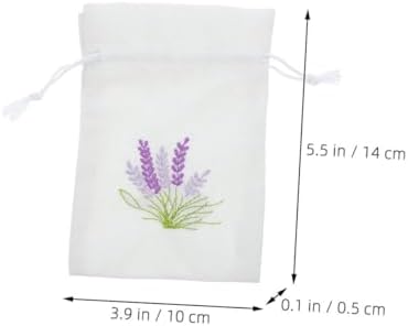 HEALLILY 5pcs Decorative Drawstring Lavender Scented Pouches
