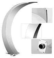 Stainless Steel Pool Fountain with Waterfall Design