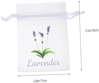 Garneck Lavender Storage Bags 50pcs Drawstring Pouches for Fragrance Tea Loose Items