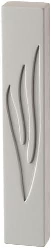 Modern Gray Polymer Concrete Mezuzah Case - Contemporary Jewish Home Gift 1