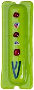 Green Red Dots Judaica Mezuzah Door Decal