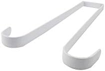 12 Inch Double Side Wreath Hanger - Over The Door Metal Hook for Christmas Wreath - Black and White