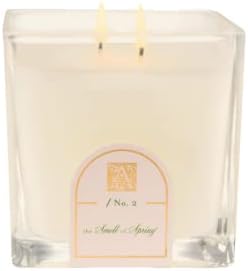 Aromatique Glass Cube Candle Smell of Spring 12 Oz