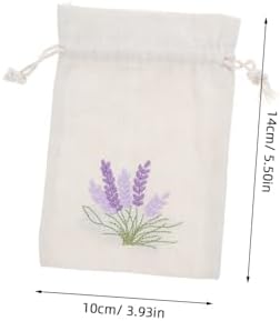 Cabilock 10pcs Lavender Muslin Scented Sachet Bags with Drawstring