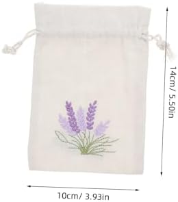 Gatuida 10 Pack Empty Drawstring Sachet Bags Lavender Decorative Packaging Holders
