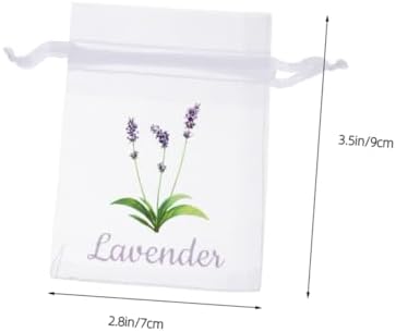 VOSAREA Lavender Dried Sachet Bags 50pcs Drawstring Pouches for Home Fragrance