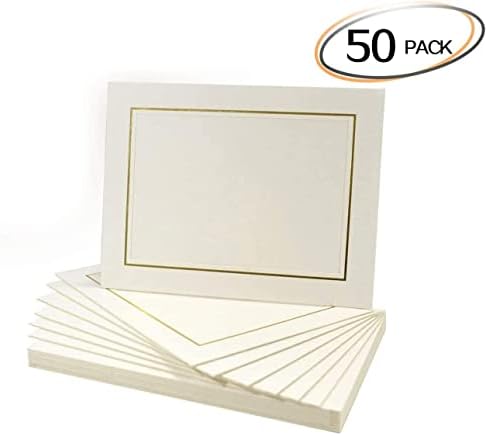 Golden State Art 5X7 Picture Frames with Easel Pack of 50