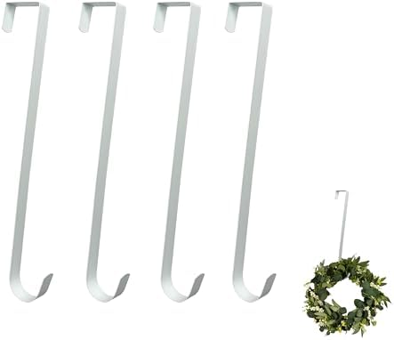 4 Pack Wreath Hanger Over The Door Hooks
