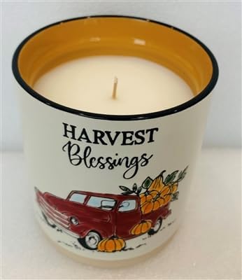 Blue Sky Country Patch Stoneware Soy Candle Christmas Morning 11 Oz