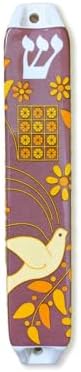 Nouvelle Collections Ceramic Mezuzah Purple