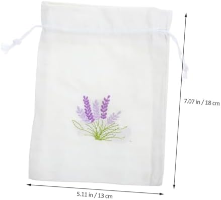 Cabilock Drawstring Lavender Sachet Bag Empty Muslin for Fragrance Aromatherapy and Wedding Favors