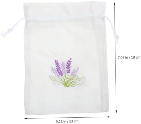 Lavender Sachet Bag Reusable Drawstring Muslin Wedding Favor