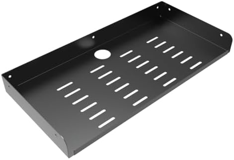 Jingchengmei 2 Pcs Metal Floating Shelf for Storage and Display