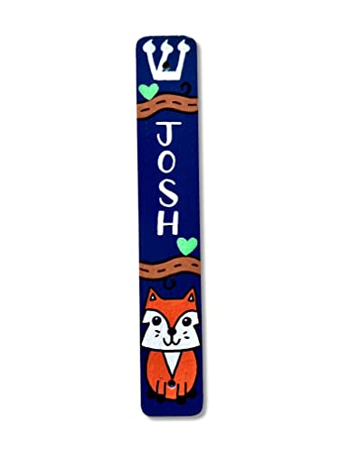 Fox Mezuzah Scroll Case for Kids