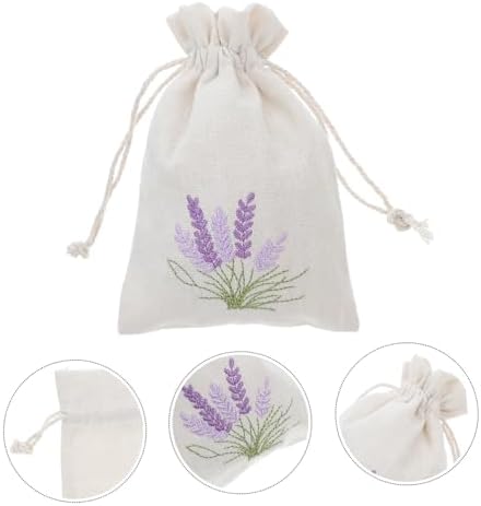 Gatuida 10 Pack Empty Drawstring Sachet Bags Lavender Decorative Packaging Holders