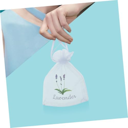 Happyyami Lavender Scented 20pcs Drawstring Sachets Bags for Fragrance Storage