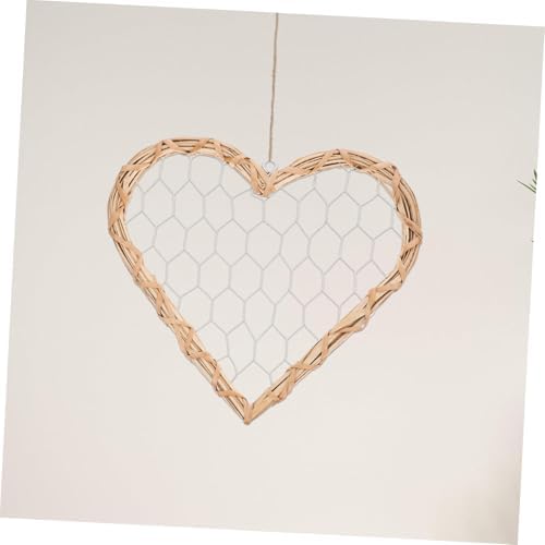 Rustic Heart Shaped Willow Wreath Wall Decor Frame