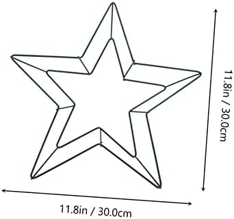 2pcs Star Shape Wreath Frame Rings for Wall Decor and Festival Decor