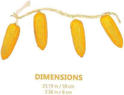 5 Strings Artificial Vegetable Decor Faux Corn for Farmhouse