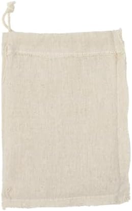 4pcs Cotton Tea Storage Sachets with Drawstring Design