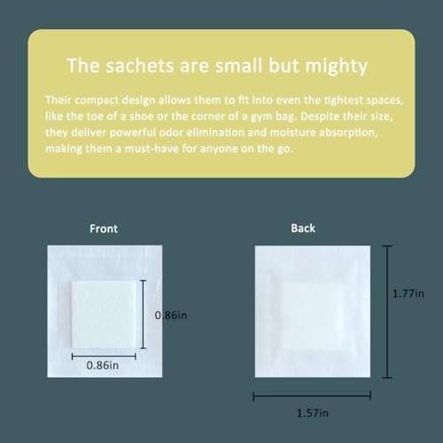 100 Packs Small Scented Sachets for Shoes and Bags