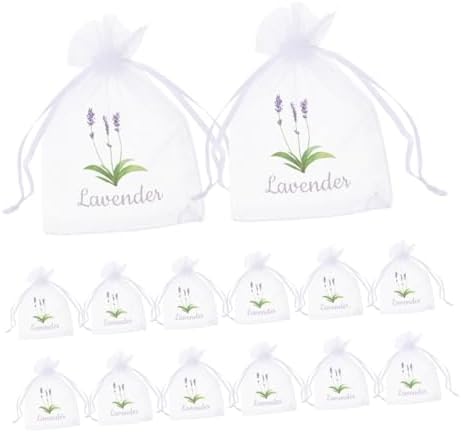 Happyyami Lavender Scented 20pcs Drawstring Sachets Bags for Fragrance Storage