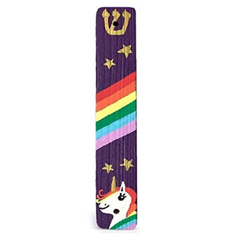 Unicorn Mezuzah - Purple 6 Inch Scroll Case