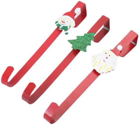 Lancorn 3-Piece Metal Flower Wreath Hooks Set for Front Door Decorations