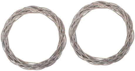 2pcs Woven Rattan Christmas Wreaths for Wall and Door Decor