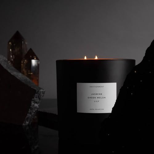 Stone Candles Environment Inspired by LHomme Candle 55oz Luxury Coconut Apricot