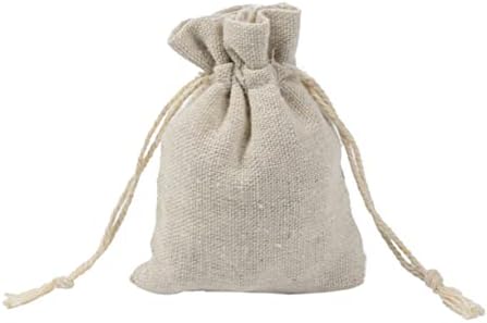 CLISPEED 4pcs Cotton Drawstring Sachets Lavender Fragrance Bags