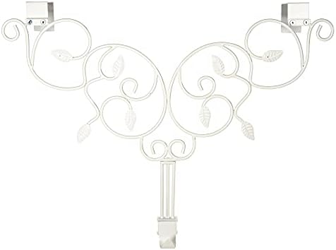 Adjustable Front Door Wreath Hanger - White