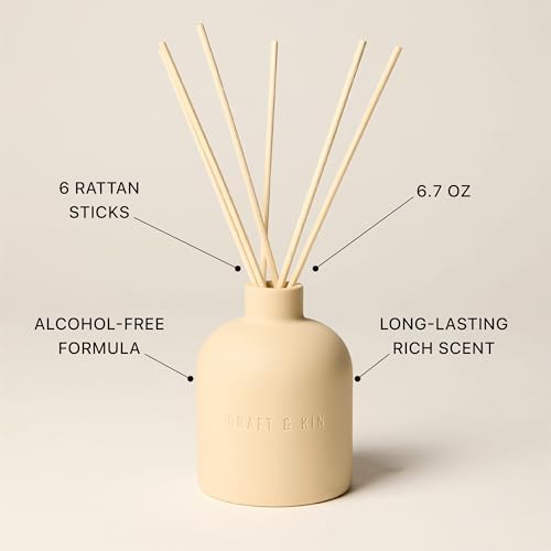 Craft Kin Scented Candle Diffuser Set - Fall Winter Home Fragrance