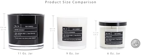 Lulu Candles Nag Champa Indian Incense Luxury Soy Jar Candle 6 Oz