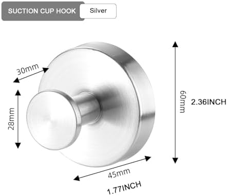 MrAthlet Suction Cup Wreath Hanger 15 Lbs 2 Pack