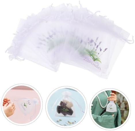 STOBAZA 20PCS Lavender Sachet Bags for Spices and Decor