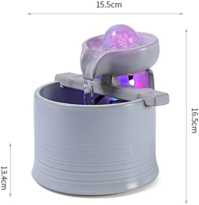 JOYNOW Tabletop Fountain Mini Ceramic Indoor Fountain