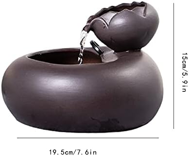 HASMI Tabletop Fountain Ceramic Water Decor