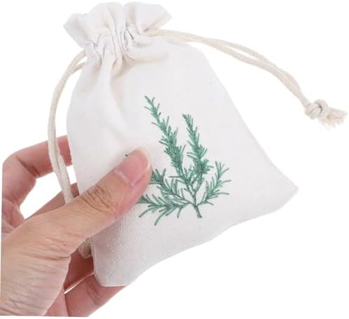 ABOOFAN 10pcs Lavender Sachets Drawstring Burlap Pouches for Home Freshener