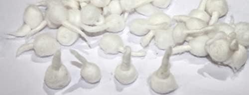 200 Pc Round Cotton Wicks for Oil Lamps Diya Pooja All Occasions