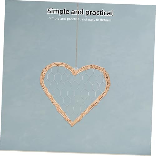 Rustic Heart Shaped Willow Wreath Wall Decor Frame