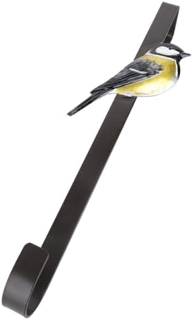 TYTOGE Front Door Hanger Hook Bird Shape Wrought Iron Wreath Holder