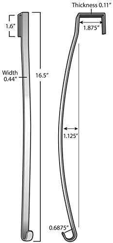 Haute Decor HighProfile Curved Wreath Hanger - Brushed Nickel