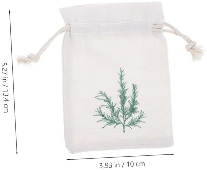 ABOOFAN 10pcs Lavender Sachets Drawstring Burlap Pouches for Home Freshener