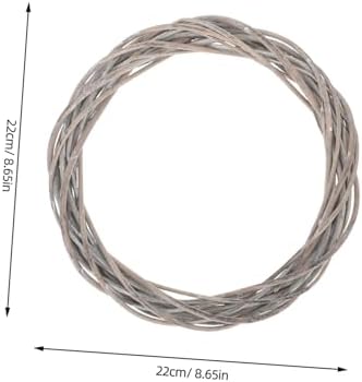 2pcs Woven Rattan Christmas Wreaths for Wall and Door Decor