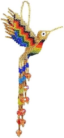 Mia Jewel Shop Gold Rainbow Hummingbird Hanging Ornament